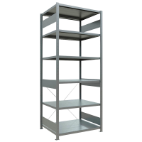 SCHULTE Schwerlastregal MULTIplus 250 12981 silber 100,0 x 80,0 x 250,0 cm