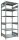 SCHULTE Schwerlastregal MULTIplus 250 12981 silber 100,0 x 80,0 x 250,0 cm