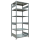 SCHULTE Schwerlastregal MULTIplus 250 12981 silber 100,0 x 80,0 x 250,0 cm
