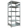 SCHULTE Schwerlastregal MULTIplus 250 12981 silber 100,0 x 80,0 x 250,0 cm