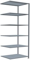 SCHULTE Anbau-Schwerlastregal MULTIplus 250 12986 silber 100,0 x 80,0 x 250,0 cm