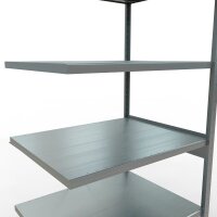 SCHULTE Anbau-Schwerlastregal MULTIplus 250 12986 silber 100,0 x 80,0 x 250,0 cm