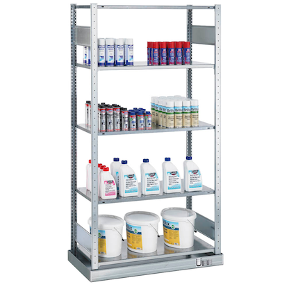 SCHULTE Schwerlastregal MULTIplus 150 14944 silber 100,0 x 50,0 x 200,0 cm