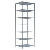 SCHULTE Schwerlastregal MULTIplus 250 12982 silber 100,0 x 80,0 x 300,0 cm
