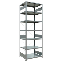SCHULTE Schwerlastregal MULTIplus 250 12982 silber 100,0 x 80,0 x 300,0 cm