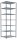 SCHULTE Schwerlastregal MULTIplus 250 12982 silber 100,0 x 80,0 x 300,0 cm