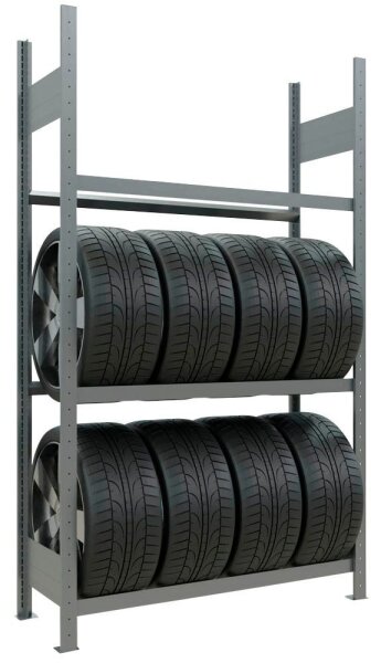 SCHULTE Reifenregal 13890 silber 115,0 x 40,0 x 200,0 cm