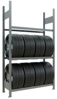 SCHULTE Reifenregal 13890 silber 115,0 x 40,0 x 200,0 cm