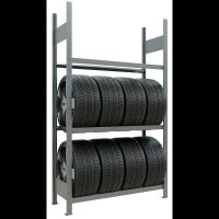 SCHULTE Reifenregal 13890 silber 115,0 x 40,0 x 200,0 cm