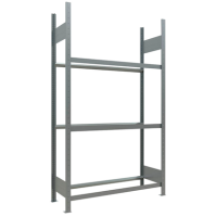 SCHULTE Reifenregal 13890 silber 115,0 x 40,0 x 200,0 cm