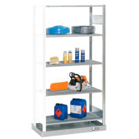 SCHULTE Anbauregal 14947 silber 100,0 x 50,0 x 200,0 cm