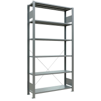 SCHULTE Schwerlastregal MULTIplus 150 17725 silber 100,0 x 30,0 x 200,0 cm