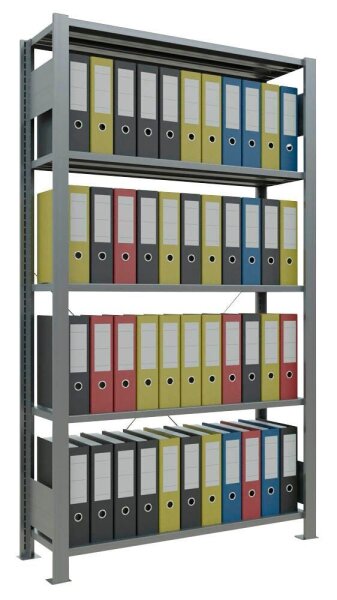 SCHULTE Schwerlastregal MULTIplus 150 17719 silber 100,0 x 30,0 x 180,0 cm
