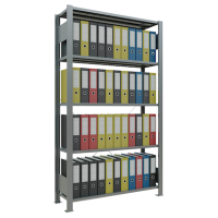 SCHULTE Schwerlastregal MULTIplus 150 17719 silber 100,0 x 30,0 x 180,0 cm