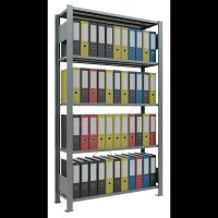 SCHULTE Schwerlastregal MULTIplus 150 17719 silber 100,0 x 30,0 x 180,0 cm