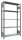 SCHULTE Schwerlastregal MULTIplus 150 17719 silber 100,0 x 30,0 x 180,0 cm