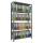 SCHULTE Schwerlastregal MULTIplus 150 17719 silber 100,0 x 30,0 x 180,0 cm