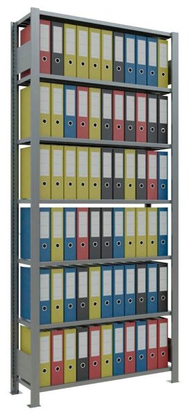 SCHULTE Schwerlastregal MULTIplus 150 17731 silber 100,0 x 30,0 x 230,0 cm