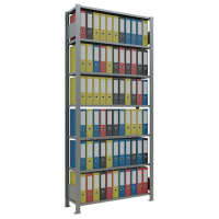SCHULTE Schwerlastregal MULTIplus 150 17731 silber 100,0 x 30,0 x 230,0 cm