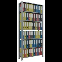 SCHULTE Schwerlastregal MULTIplus 150 17731 silber 100,0 x 30,0 x 230,0 cm