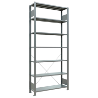 SCHULTE Schwerlastregal MULTIplus 150 17731 silber 100,0 x 30,0 x 230,0 cm