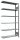 SCHULTE Anbau-Schwerlastregal MULTIplus 150 17728 silber 100,0 x 30,0 x 200,0 cm