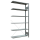 SCHULTE Anbau-Schwerlastregal MULTIplus 150 17728 silber 100,0 x 30,0 x 200,0 cm