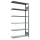 SCHULTE Anbau-Schwerlastregal MULTIplus 150 17728 silber 100,0 x 30,0 x 200,0 cm