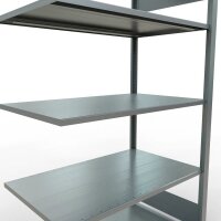 SCHULTE Anbau-Schwerlastregal MULTIplus 150 17758 silber 100,0 x 60,0 x 180,0 cm