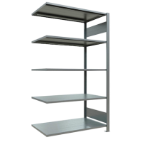 SCHULTE Anbau-Schwerlastregal MULTIplus 150 17758 silber 100,0 x 60,0 x 180,0 cm