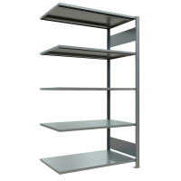 SCHULTE Anbau-Schwerlastregal MULTIplus 150 17758 silber 100,0 x 60,0 x 180,0 cm