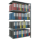 SCHULTE Anbau-Schwerlastregal MULTIplus 150 17758 silber 100,0 x 60,0 x 180,0 cm