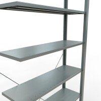 SCHULTE Anbau-Schwerlastregal MULTIplus 150 17734 silber 100,0 x 30,0 x 230,0 cm