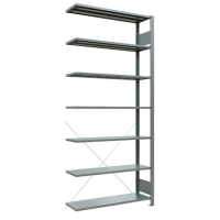 SCHULTE Anbau-Schwerlastregal MULTIplus 150 17734 silber 100,0 x 30,0 x 230,0 cm