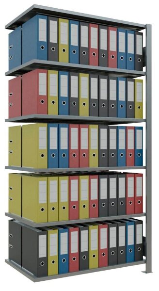 SCHULTE Anbau-Schwerlastregal MULTIplus 150 17764 silber 100,0 x 60,0 x 200,0 cm