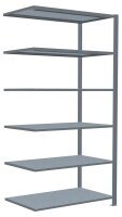 SCHULTE Anbau-Schwerlastregal MULTIplus 150 17764 silber 100,0 x 60,0 x 200,0 cm