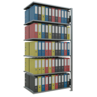 SCHULTE Anbau-Schwerlastregal MULTIplus 150 17764 silber 100,0 x 60,0 x 200,0 cm