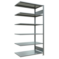 SCHULTE Anbau-Schwerlastregal MULTIplus 150 17764 silber 100,0 x 60,0 x 200,0 cm