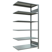 SCHULTE Anbau-Schwerlastregal MULTIplus 150 17764 silber 100,0 x 60,0 x 200,0 cm