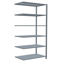 SCHULTE Anbau-Schwerlastregal MULTIplus 150 17764 silber 100,0 x 60,0 x 200,0 cm
