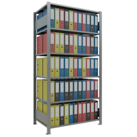 SCHULTE Schwerlastregal MULTIplus 150 17761 silber 100,0 x 60,0 x 200,0 cm