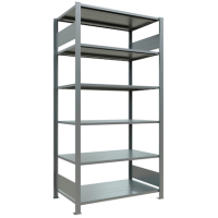 SCHULTE Schwerlastregal MULTIplus 150 17761 silber 100,0 x 60,0 x 200,0 cm
