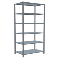 SCHULTE Schwerlastregal MULTIplus 150 17761 silber 100,0 x 60,0 x 200,0 cm