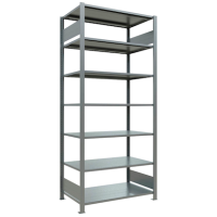 SCHULTE Schwerlastregal MULTIplus 150 17767 silber 100,0 x 60,0 x 230,0 cm