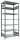 SCHULTE Schwerlastregal MULTIplus 150 17767 silber 100,0 x 60,0 x 230,0 cm