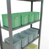 SCHULTE Schwerlastregal MULTIplus 150 12732-LR silber 100,0 x 30,0 x 300,0 cm
