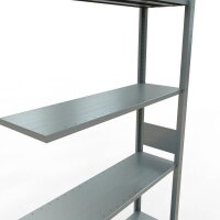 SCHULTE Anbau-Schwerlastregal MULTIplus 150 12737-LR silber 100,0 x 30,0 x 300,0 cm