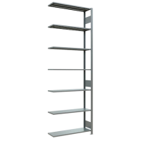 SCHULTE Anbau-Schwerlastregal MULTIplus 150 12737-LR silber 100,0 x 30,0 x 300,0 cm