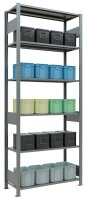 SCHULTE Schwerlastregal MULTIplus 150 12741-LR silber 100,0 x 40,0 x 250,0 cm