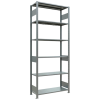 SCHULTE Schwerlastregal MULTIplus 150 12741-LR silber 100,0 x 40,0 x 250,0 cm